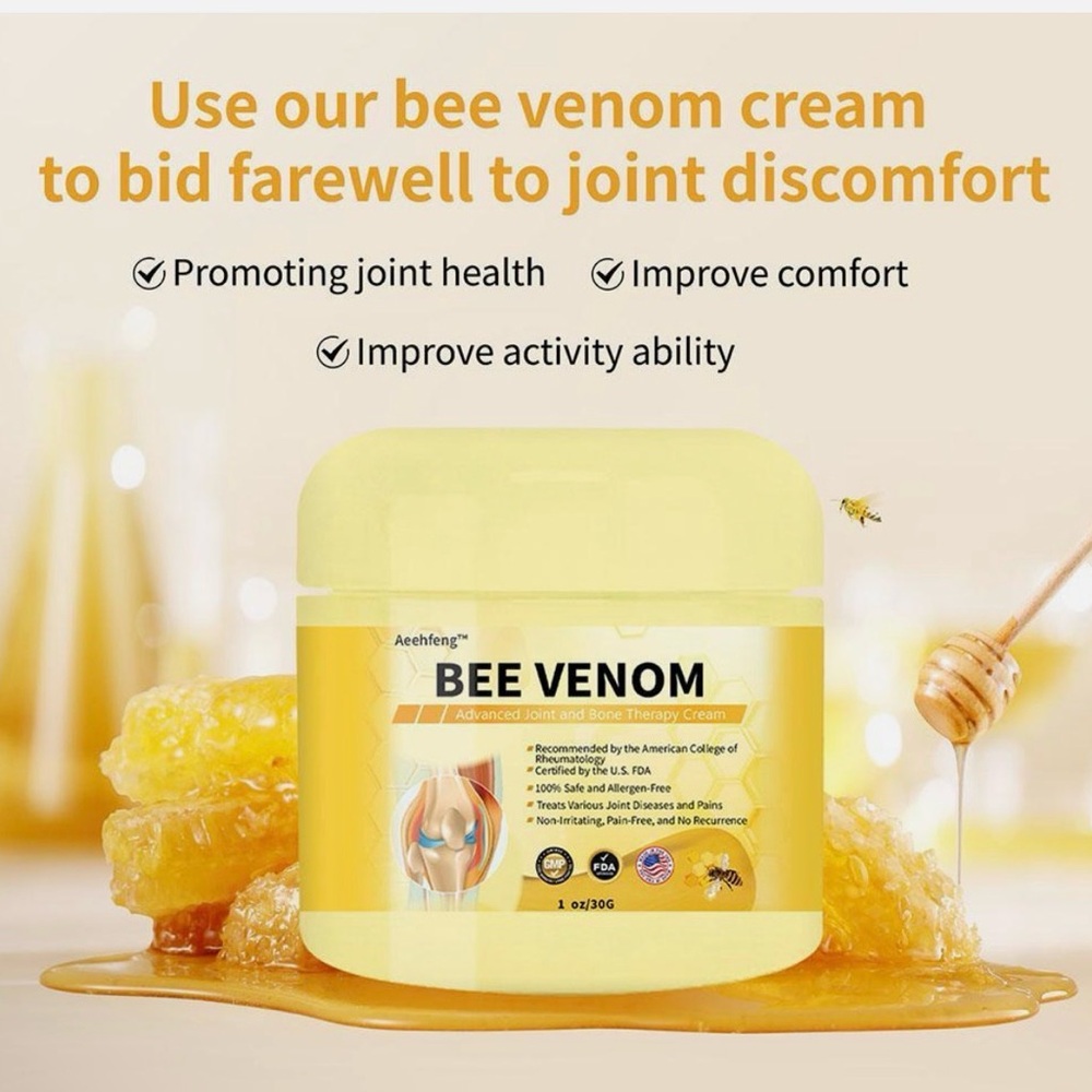 NIB ‘BEE VENOM’ Therapeutic Cream For Advanced Joint & Bone Therapy - Picture 11 of 14